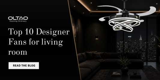 designer fans for living room