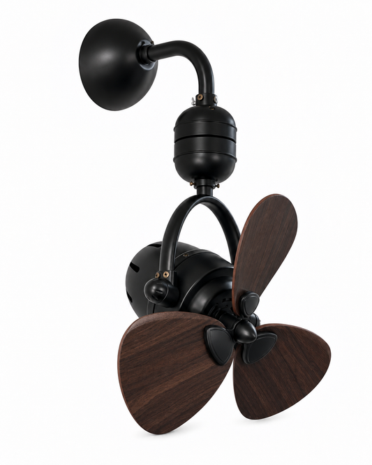 Nova 16 Inch Designer Wall & Ceiling Fan with Plywood Blades | Remote Control | 5 Speed Settings | Auto Oscillation | Manual Tilt | Memory Function | Premium Decorative Fan