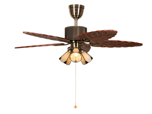 Flamingo 52 inches Antique Designer Cieling Fan With Real Wooden Blade