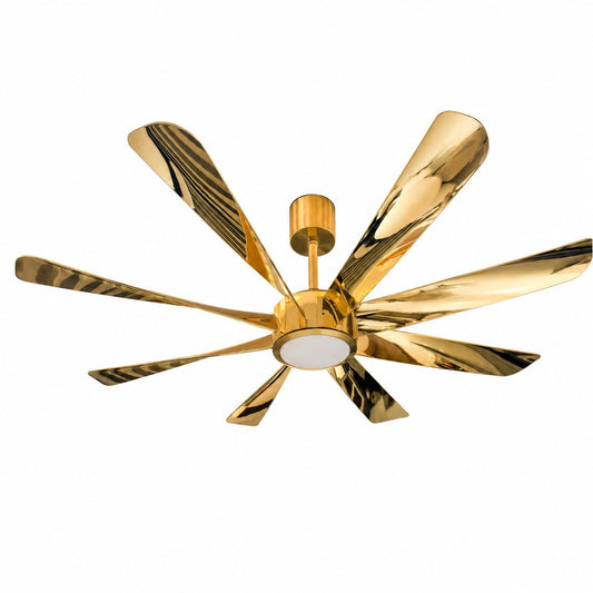 Roger 60-Inch Ceiling Fan with 8 Durable ABS Blades and Dimmable LED