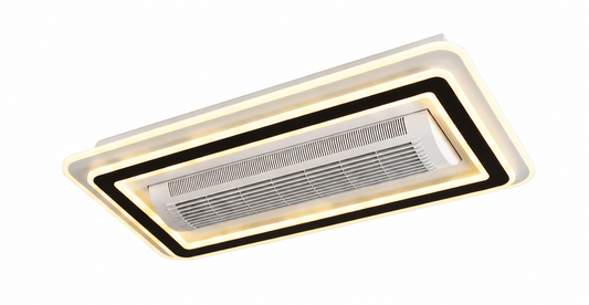 Nirvana Compact  Bladeless Flush Mount Cassette Fan with Designer LED